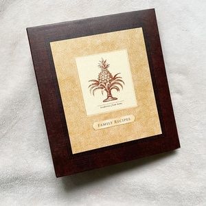 Family Recipe Book / Pineapple Design Hallmark